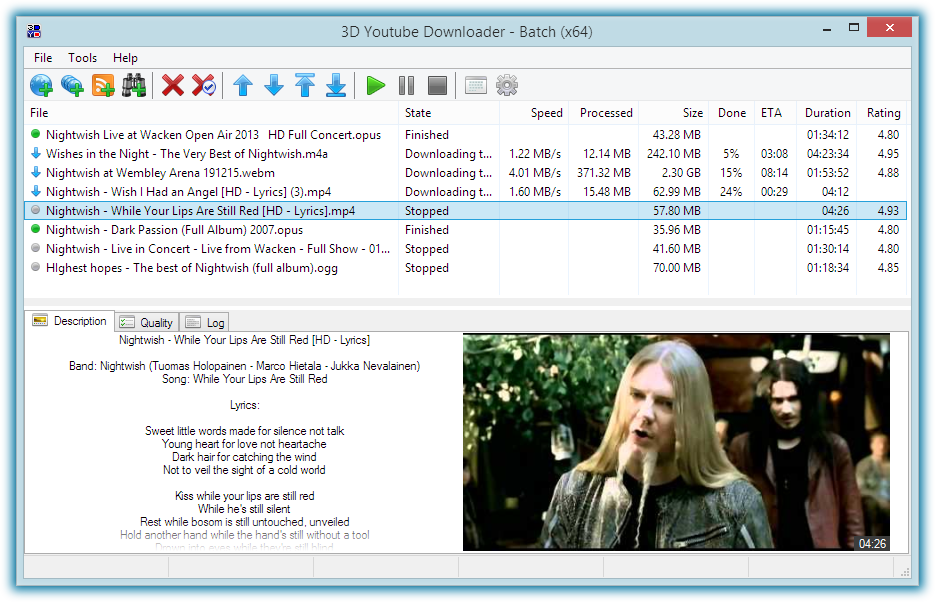 3D Youtube Downloader - Batch